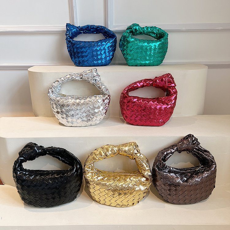 Túi Xách Cầm Tay Họa Tiết Hình Thoi Màu Tương Phản Thời Trang Mùa Hè 2024 Phong Cách Hàn Quốc Cho Nữ