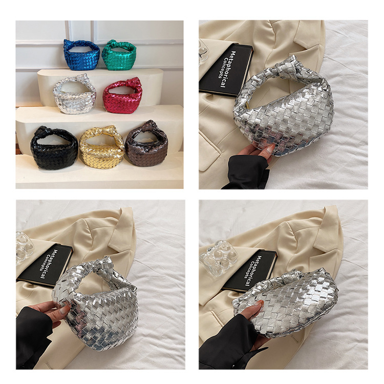 Túi Xách Cầm Tay Họa Tiết Hình Thoi Màu Tương Phản Thời Trang Mùa Hè 2024 Phong Cách Hàn Quốc Cho Nữ