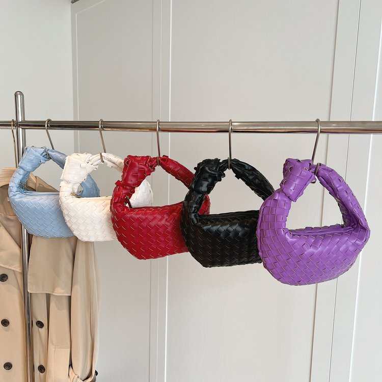 Túi Xách Cầm Tay Họa Tiết Hình Thoi Màu Tương Phản Thời Trang Mùa Hè 2024 Phong Cách Hàn Quốc Cho Nữ