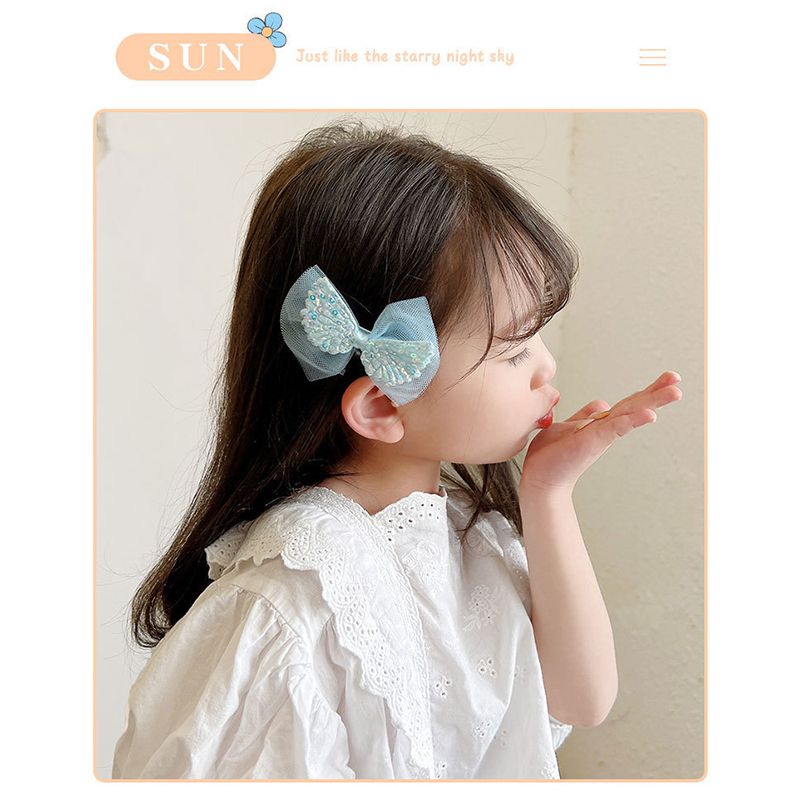 Miumiua🔮Set 10 Kẹp tóc BOWS đính nơ xinh xắn độc đáo cho bé gái