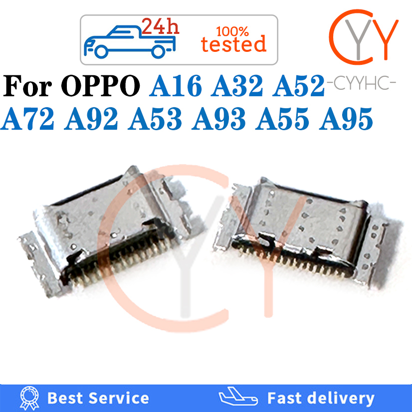 10 Cái / 50 Cái Cho OPPO A16 A32 A52 5G A72 A92 A53 A93 A55 A95 Micro USB Cắm Sạc Cổng Sạc Pin Cổng jack Cắm Ổ Cắm Cổng Kết Nối