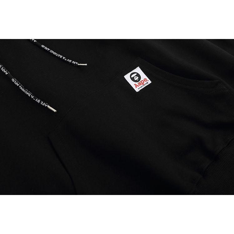 Aape Áo hoodie Len Thêu Họa Tiết Thời Trang Cá Tính