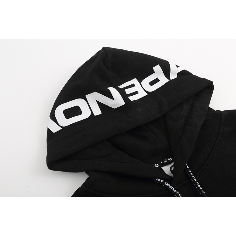 Aape Áo hoodie Len Thêu Họa Tiết Thời Trang Cá Tính