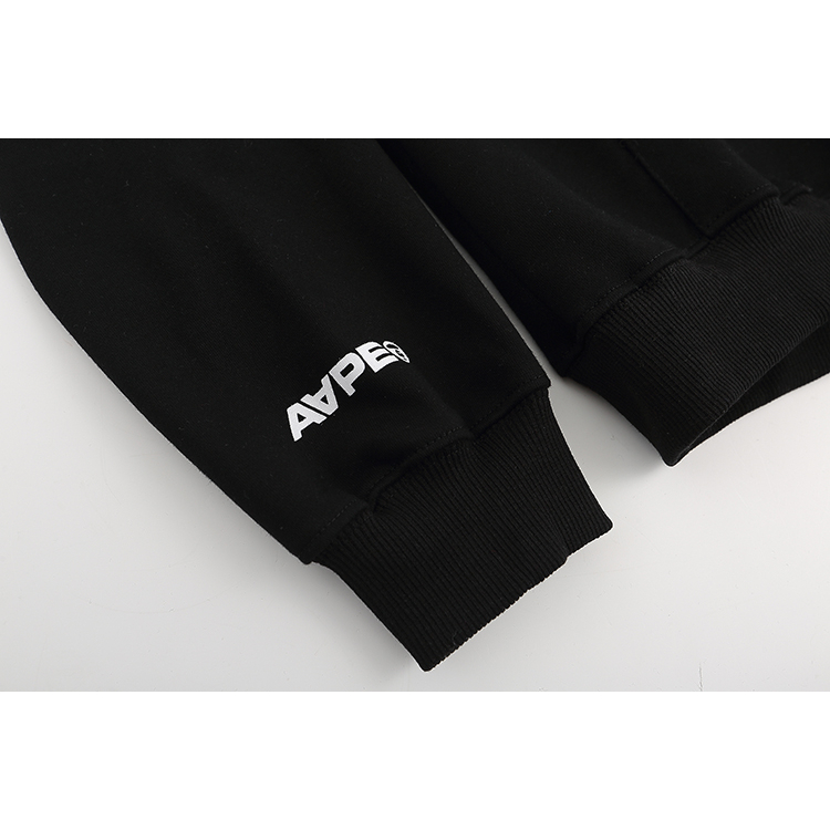 Aape Áo hoodie Len Thêu Họa Tiết Thời Trang Cá Tính