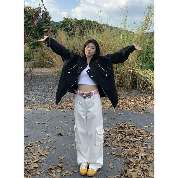 Áo Khoác Bóng Chày Dáng Rộng Phong Cách retro Mỹ Thời Trang Xuân Thu Mới Cho Nữ