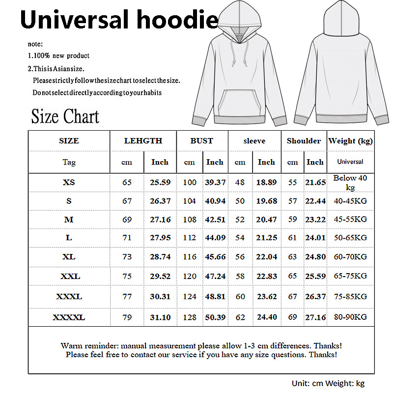 Áo hoodie Mùa Thu Tay Dài oversize in Hình stitch Cho Cặp Đôi