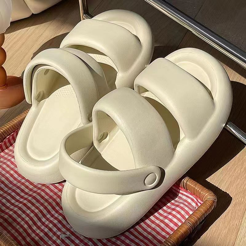 Dép bánh mì đế cao EVA chống trượt đế dày phong cách Hàn Quốc