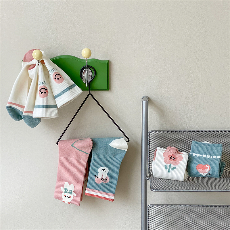 Dễ Thương Đôi Tất cotton Họa Tiết Hoạt Hình Xinh Xắn Cho Nữ
