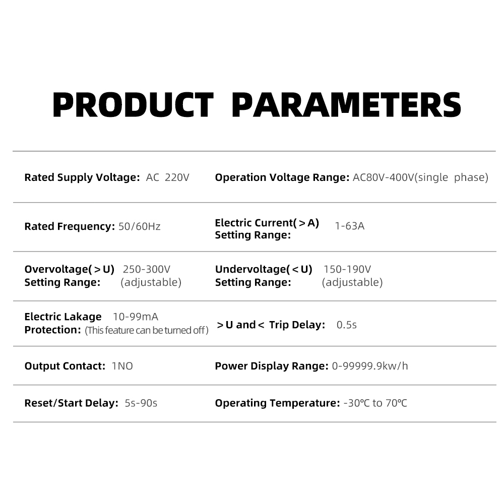 Thiết Bị Rơ Le Ngắt Điện Thông Minh 63A TUYA WiFi