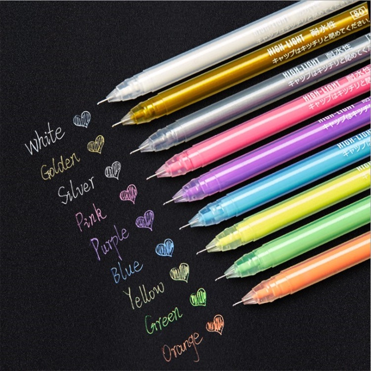 Bút gel Màu Nước Dễ Thương Dùng Vẽ Phát Sáng