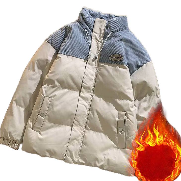 Esea Áo Khoác Phao cotton Dáng Rộng Phong Cách Nhật Bản Đơn Giản Thời Trang Thường Ngày Cho Cả Nam Và Nữ