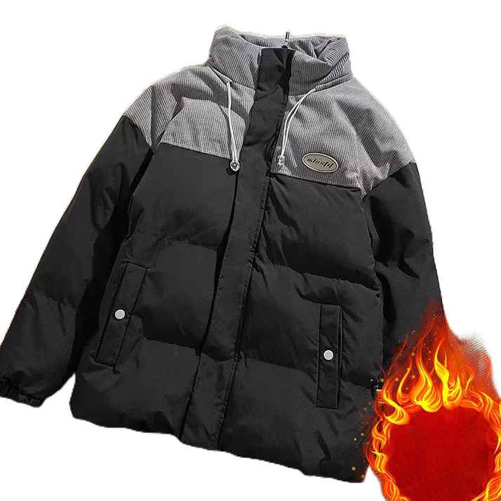 Esea Áo Khoác Phao cotton Dáng Rộng Phong Cách Nhật Bản Đơn Giản Thời Trang Thường Ngày Cho Cả Nam Và Nữ