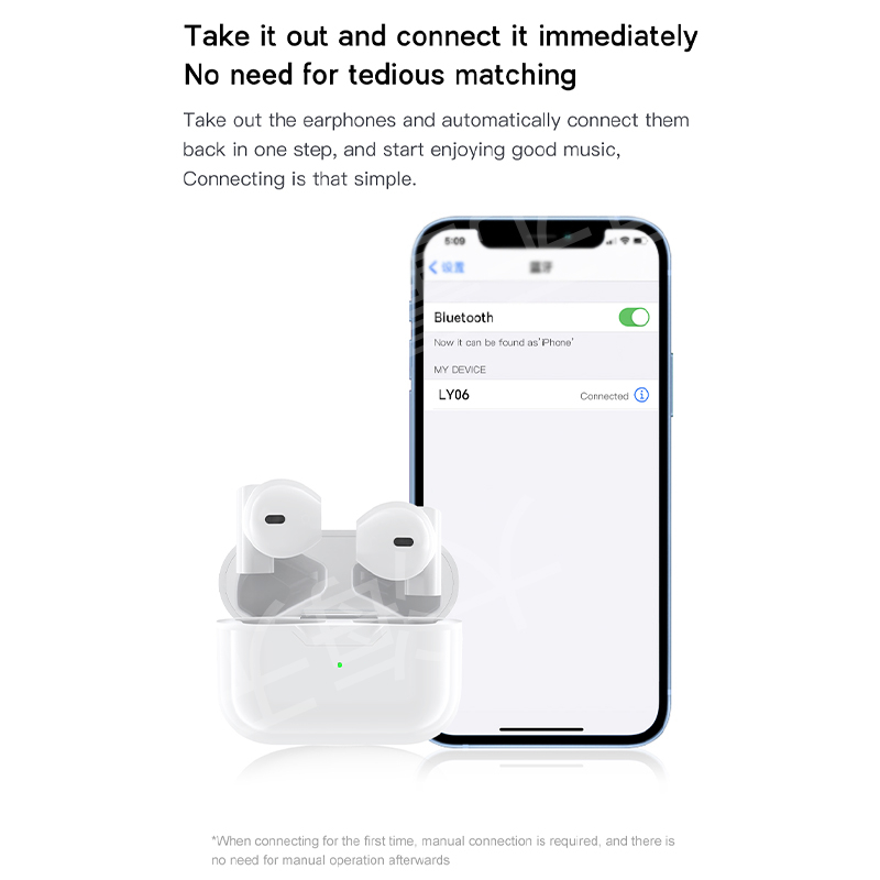 Tai Nghe bluetooth 5.3 air pro ly06 Chống Thấm Nước ip54 Cho iphone apple