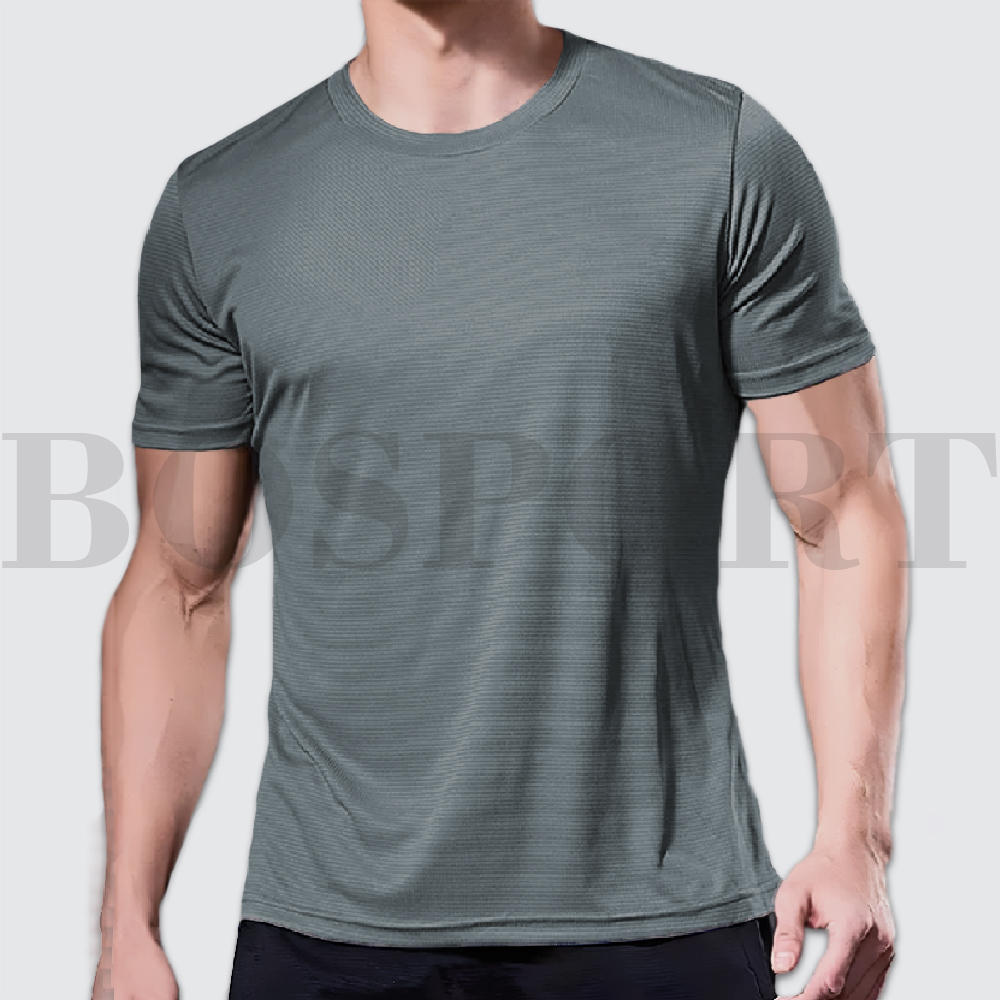 Men's loose fitting short sleeved quick drying t-shirt thoáng khí hàng đầu độ đàn hồi cao thân thiện với da