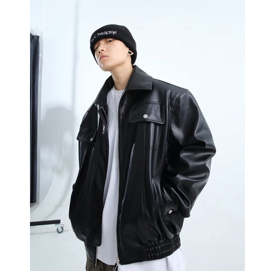 Áo Khoác Nam Dáng Rộng Phong Cách Đường Phố Mỹ Cá Tính