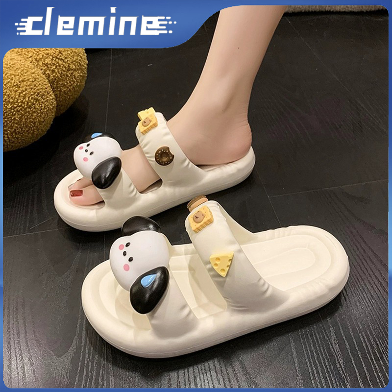 Clemine Dép Đế Dày Chống Trượt Thoải Mái Họa Tiết Hoạt Hình Cho Nữ