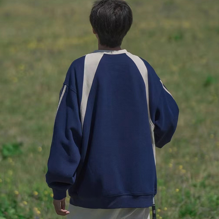 Áo Nỉ Dài Tay Thêu Chữ Phong Cách retro Mỹ Mới Cho Nam Nữ