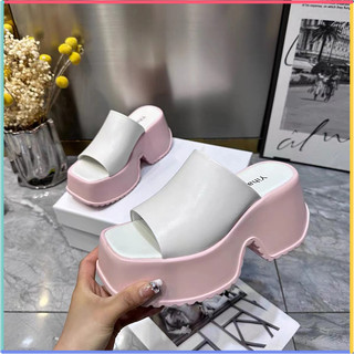 Thick-soled slippers nữ summer outer wear 2023 new style muffin heightened flip-flops high-end casual sandals