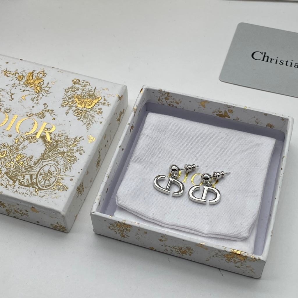 Mới Khuyên Tai Bạc s925 Hình Đĩa cd / Heo / Mũi Đính Hạt Tròn Nhỏ Đơn Giản Cổ Điển Dành