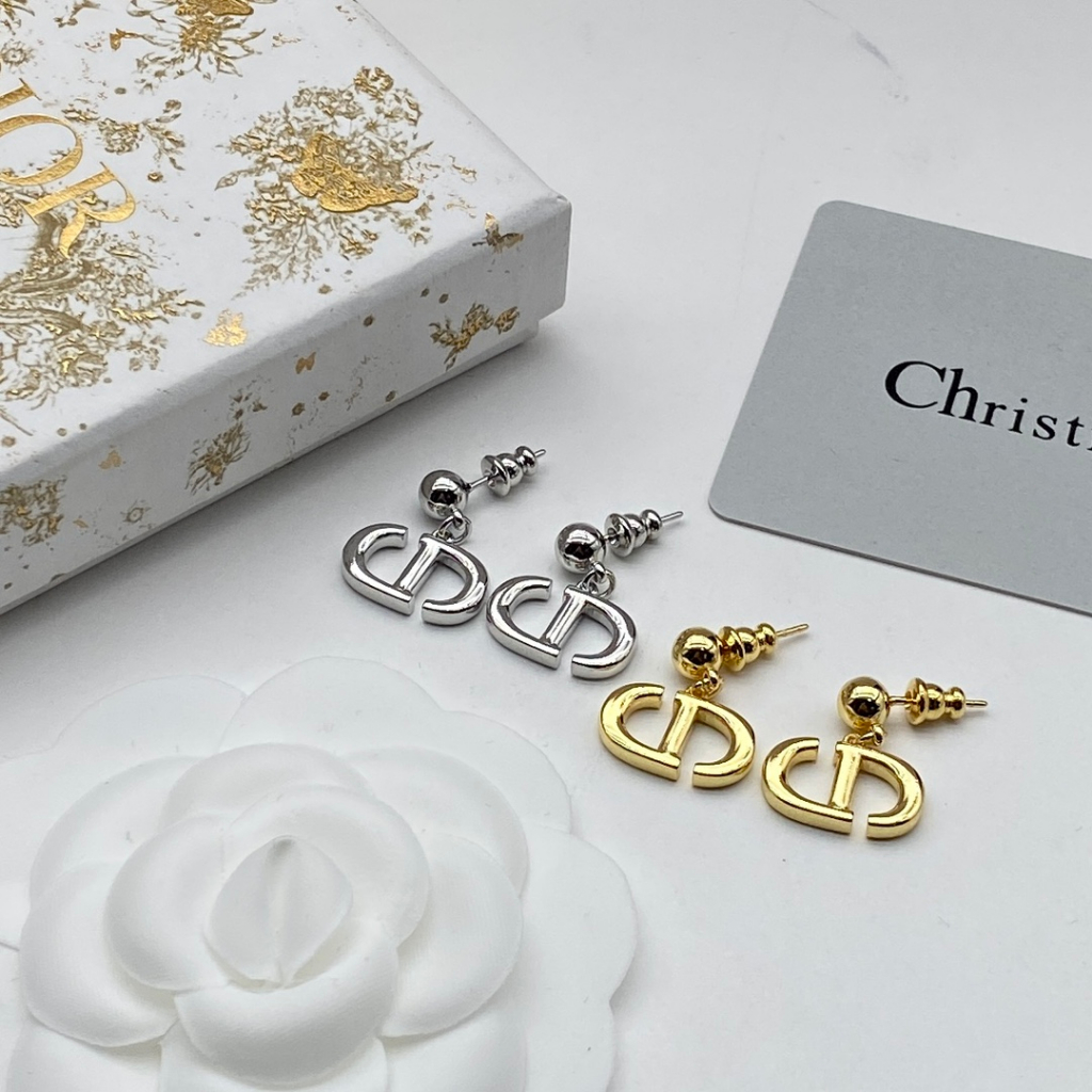 Mới Khuyên Tai Bạc s925 Hình Đĩa cd / Heo / Mũi Đính Hạt Tròn Nhỏ Đơn Giản Cổ Điển Dành