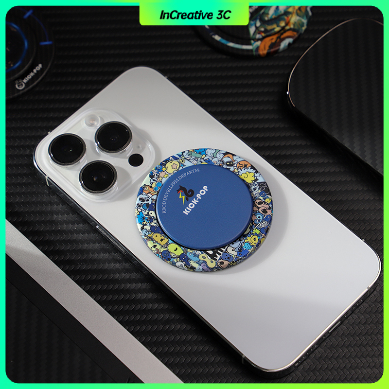 Kick-pop Magnetic Ring Holder Phone stand holder for iPhone Phone Nhẫn Đỡ Điện Thoại Nam Châm Siêu Mỏng 0.3mm Cho iphone