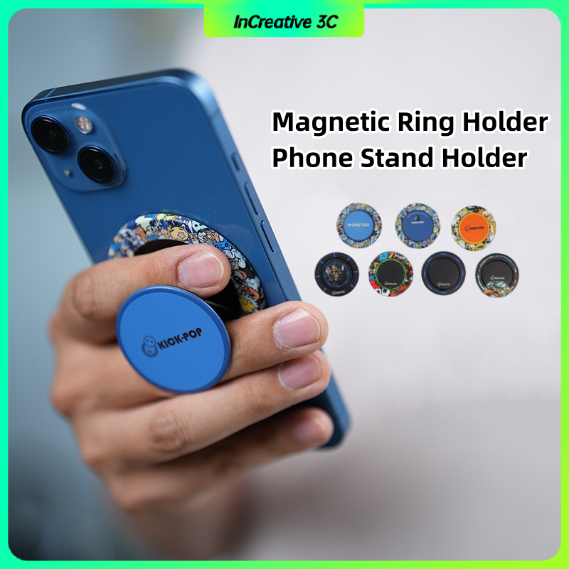 Kick-pop Magnetic Ring Holder Phone stand holder for iPhone Phone Nhẫn Đỡ Điện Thoại Nam Châm Siêu Mỏng 0.3mm Cho iphone