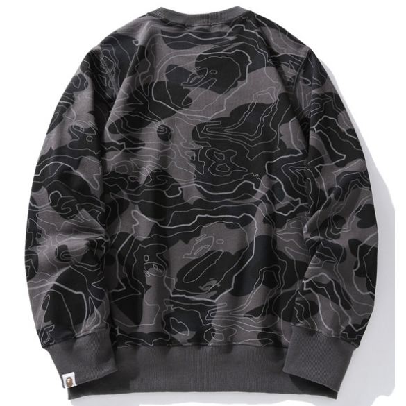 BAPE Áo len cổ tròn thường dành cho nam và nữ mới