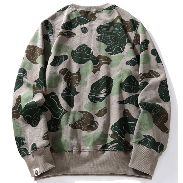 BAPE Áo len cổ tròn thường dành cho nam và nữ mới