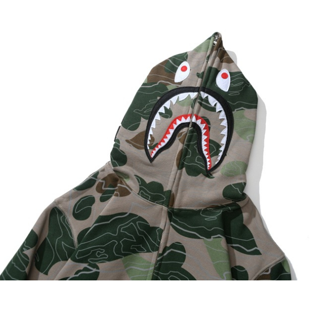 BAPE Mới Áo Khoác Hoodie Họa Tiết Rằn Ri Thời Trang Cho Nam Nữ