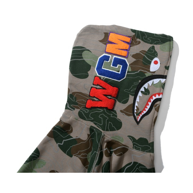BAPE Mới Áo Khoác Hoodie Họa Tiết Rằn Ri Thời Trang Cho Nam Nữ