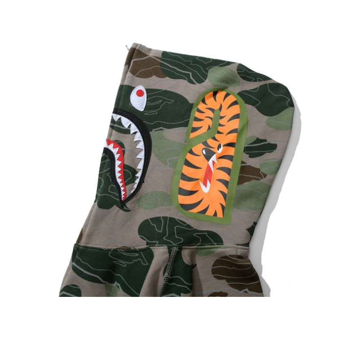 BAPE Mới Áo Khoác Hoodie Họa Tiết Rằn Ri Thời Trang Cho Nam Nữ