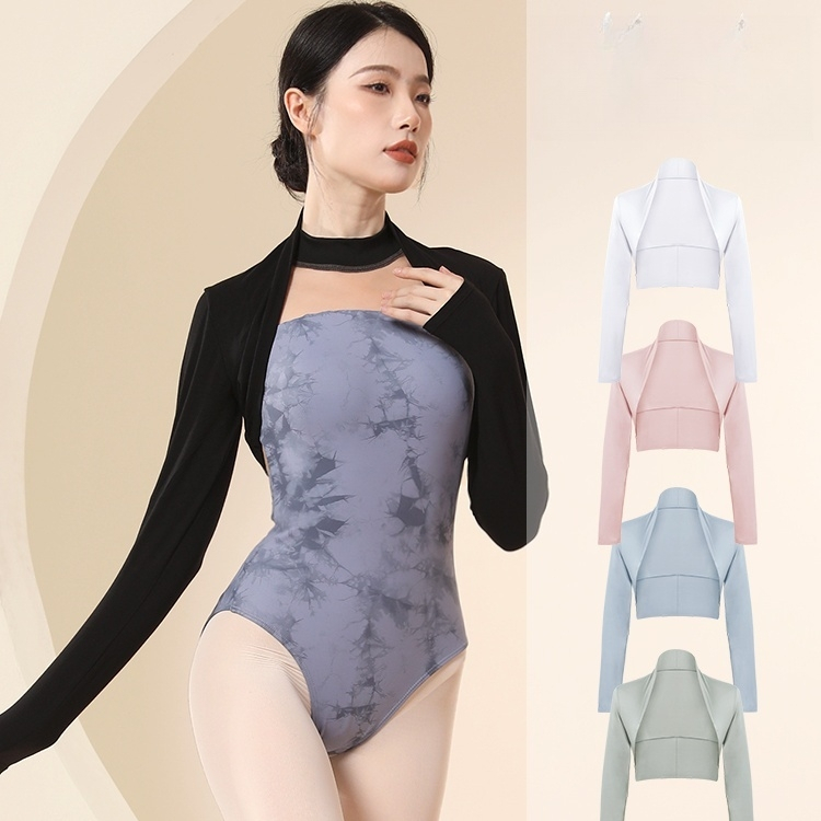 Áo Lửng Múa Ba Lê Màu Trắng Đen Dành Cho Nữ