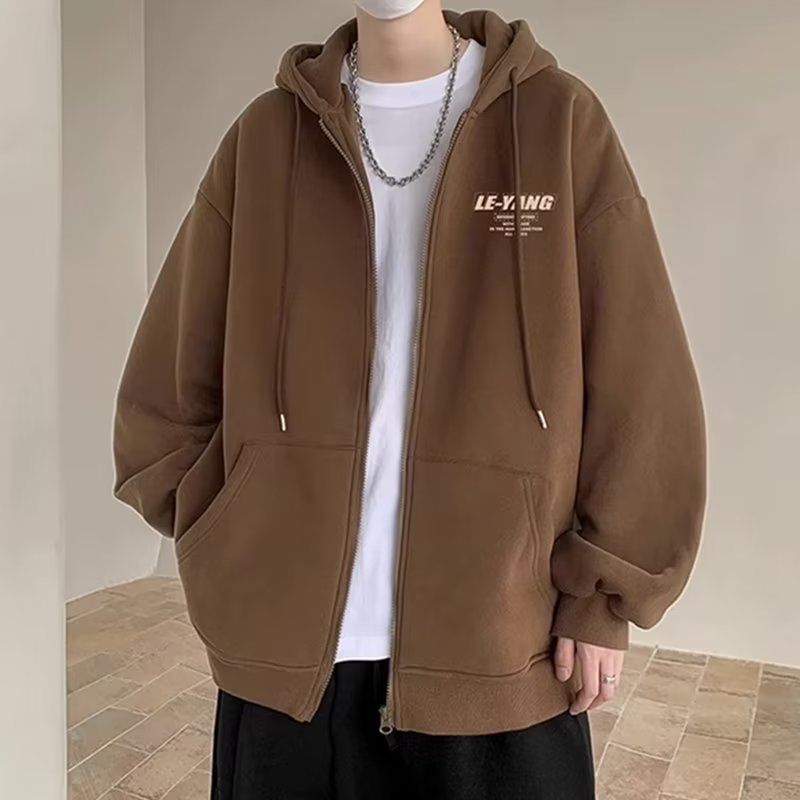 Áo khoác hoodie dây kéo nam thời trang hàn quốc simple oversize dồng bằng áo hoodie unisex form rộng