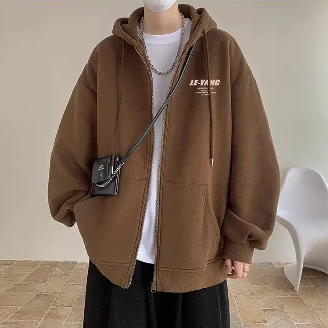Áo khoác hoodie dây kéo nam thời trang hàn quốc simple oversize dồng bằng áo hoodie unisex form rộng
