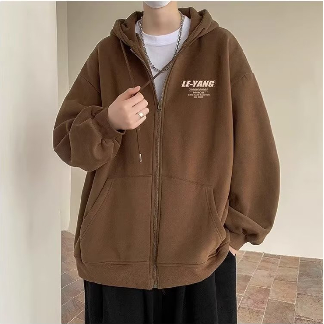 Áo khoác hoodie dây kéo nam thời trang hàn quốc simple oversize dồng bằng áo hoodie unisex form rộng