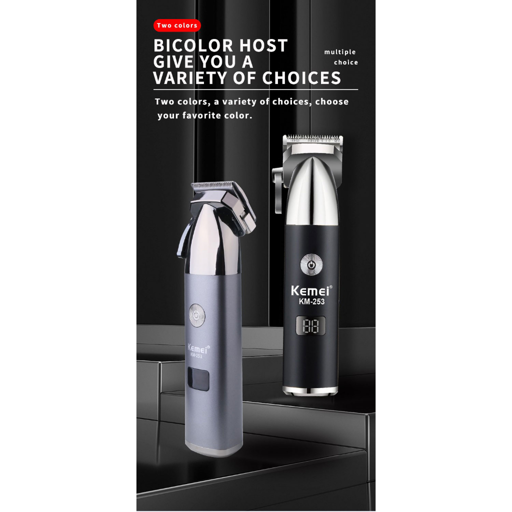 Tông đơ cắt tóc KEMEI chuyên nghiệp không dây sạc lại được