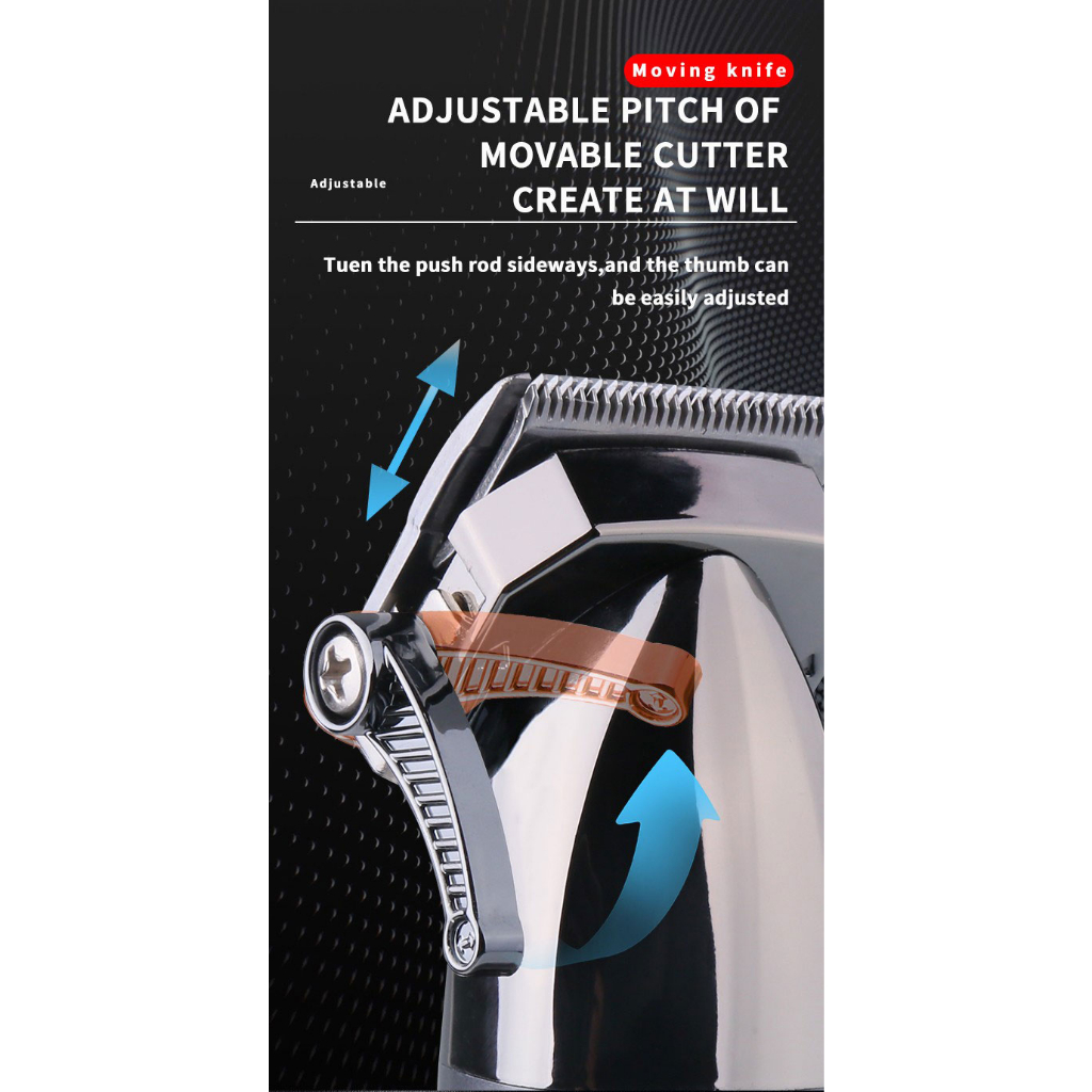 Tông đơ cắt tóc KEMEI chuyên nghiệp không dây sạc lại được