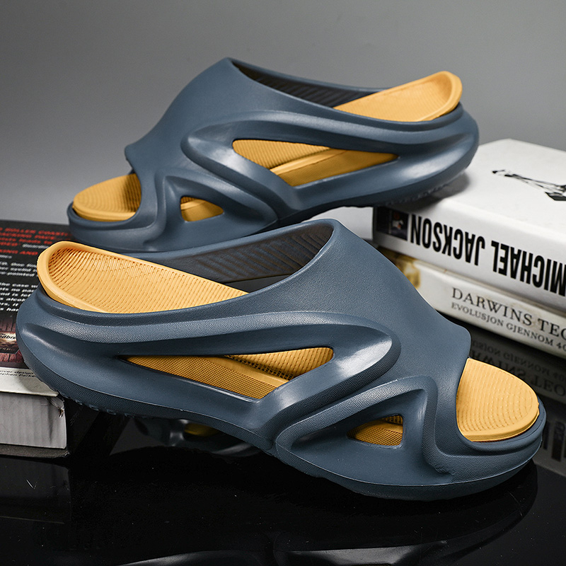 Dép Quai Ngang Đế Dày Chống Trượt Phong Cách Mới Cho Nam