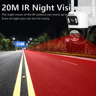 AIOOK Outdoor Security Camera 24MP HD WIFI Camera 8K 10X Optical Zoom Colors Night Vision IP66 Waterproof Two Way Dialogue YOOSEE Camera IP Camera CCTV Screen