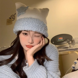 Mũ Len yabi Tai Mèo Dễ Thương Phong Cách Nhật Bản