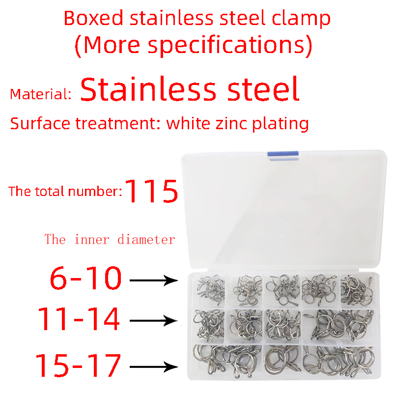 Thép không gỉ Clamp  Bộ dụng cụ sửa chữa Hose Cards  Tay nắm Rust Proof ống dẫn khí kẹp Chống rò rỉ khí  Ống nước Clamp chống rò rỉ  Ống dầu Fastener Clamp