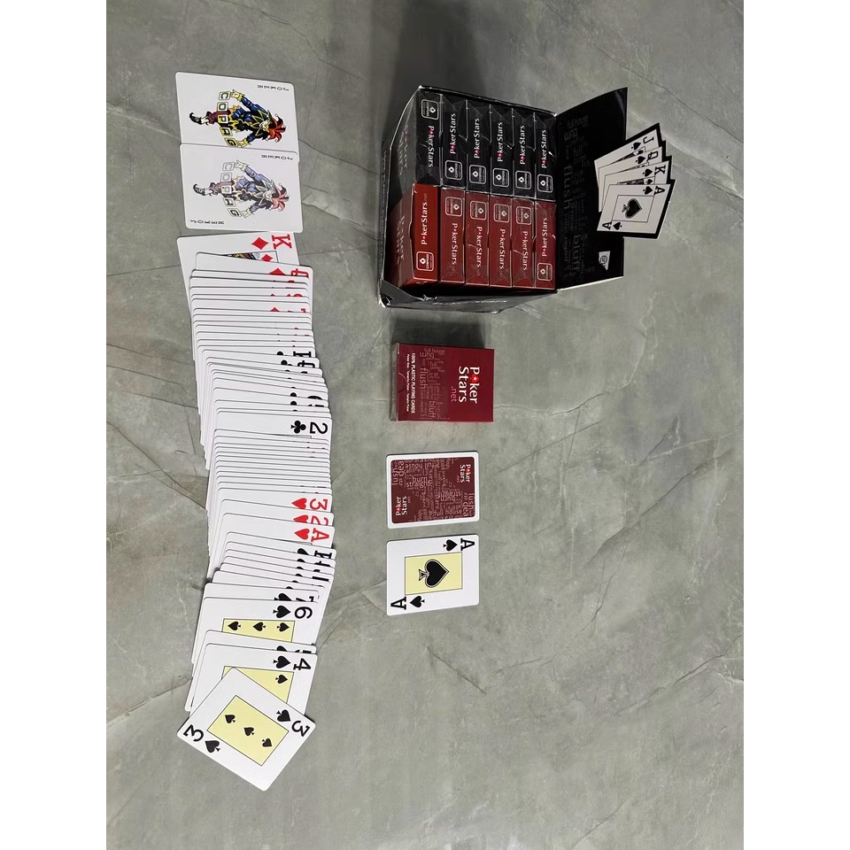 Bộ bài tây nhựa Poker star bền đẹp chống nước 100% Plastic 88 * 63 mm