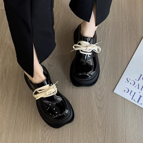 GG Giày búp bê giày nữ 2023 NEW Mùa hè Vintage England phong cách thiết lập Mary Jane đơn giày23073101