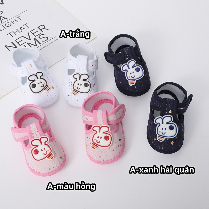 Giày Vải Canvas In Họa Tiết Hoạt Hình Dễ Thương Cho Bé Sơ Sinh Từ 0-12 Tháng Tuổi