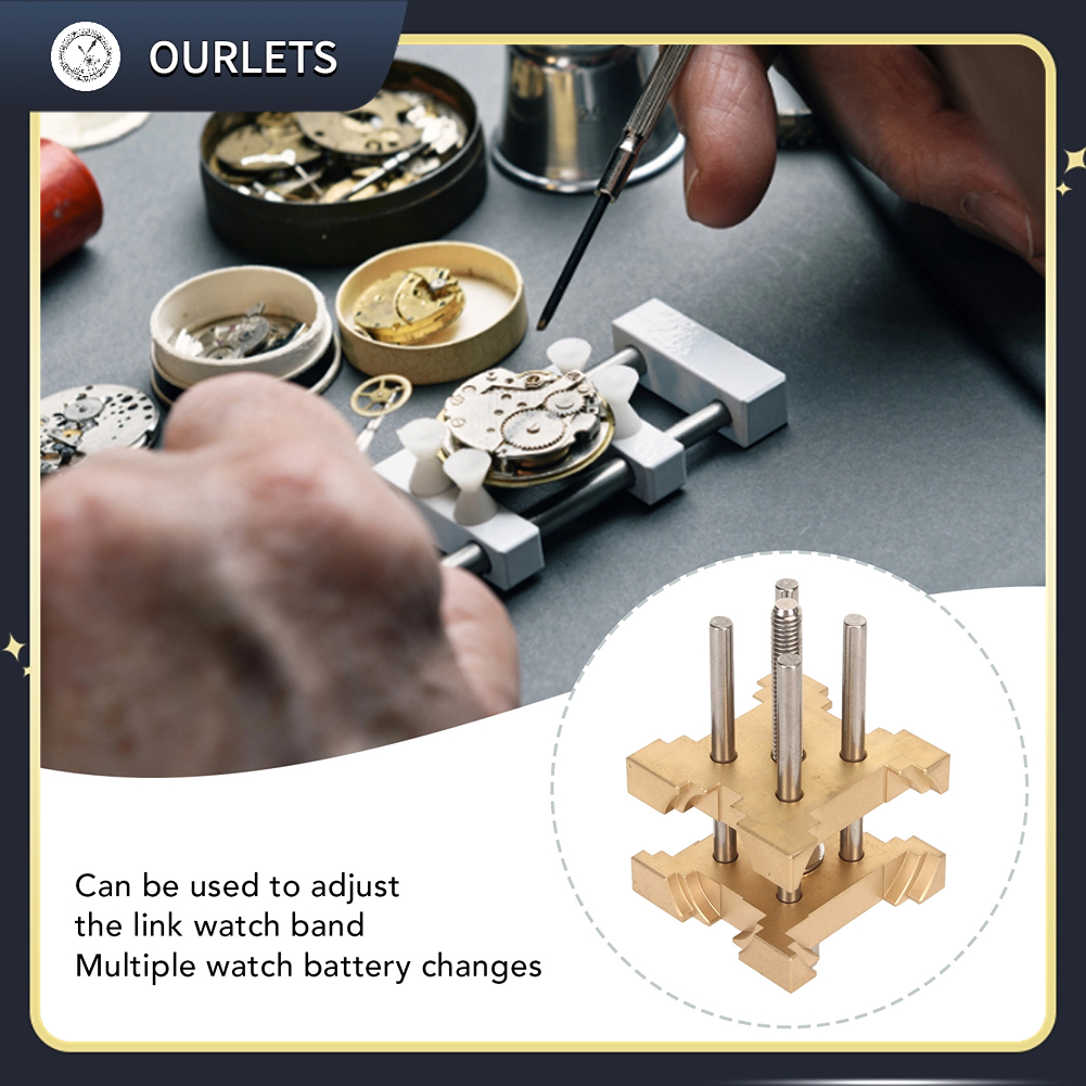 Giá đỡ chuyển động đồng hồ Đồng thau có thể điều chỉnh đa chức năng sửa chữa 【Ourlets】