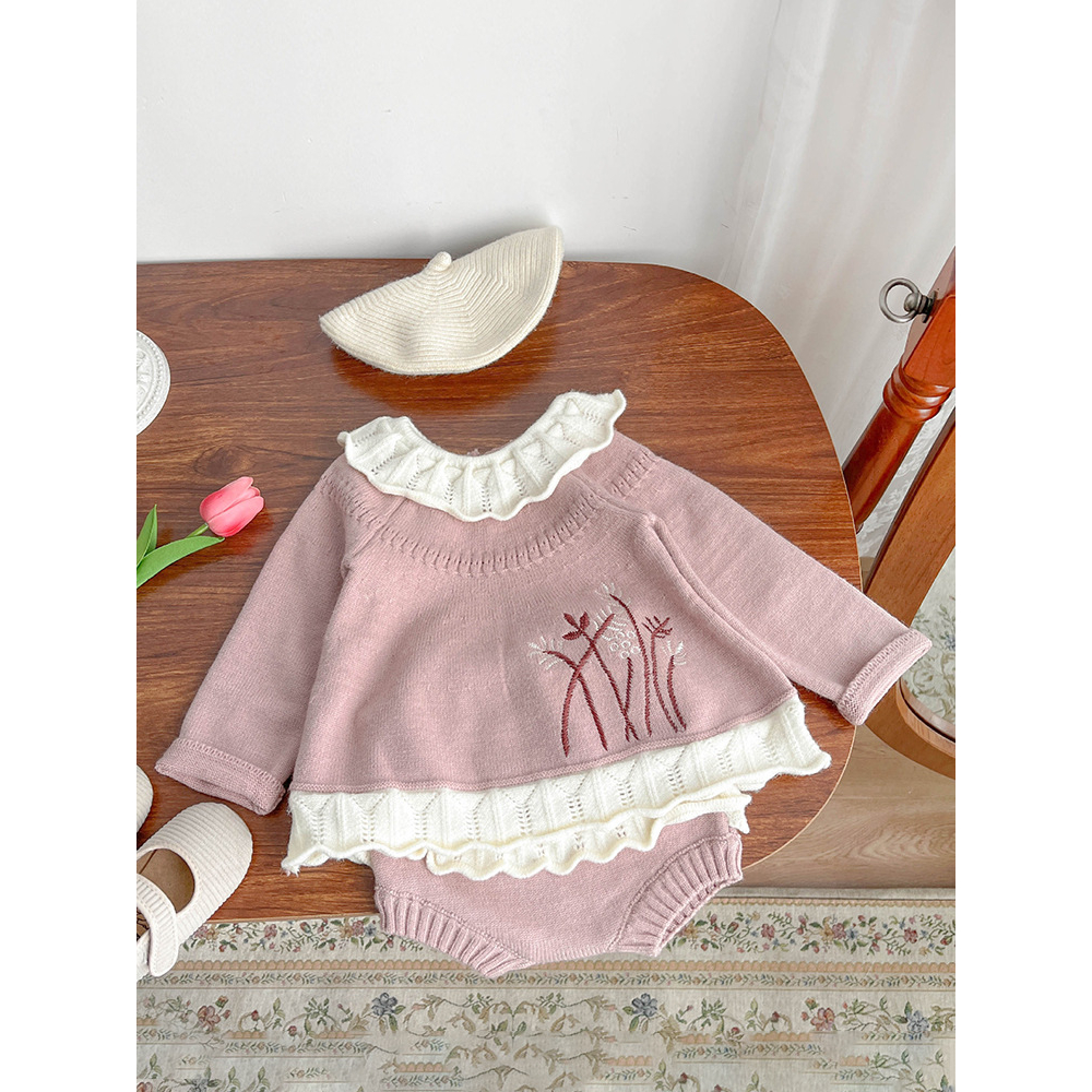 Bộ bé gái chia công chúa đan netflix bộ hai mảnh thời trang