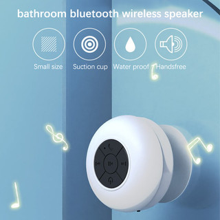 Loa nghe nhạc bluetooth KAIMEIDI không dây có cốc hút lớn di động chống nước chống rơi cho phòng tắm