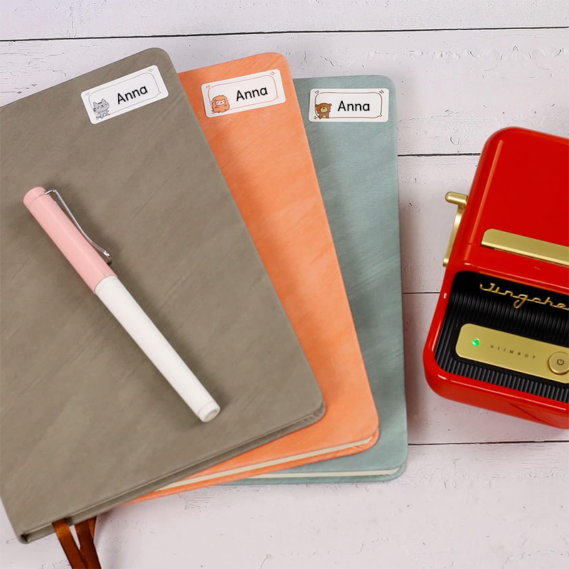 NIIMBOT B21/ B1/ B203 Giấy nhãn màu nguyên chất Mã vạch Giá Kích thước Nhãn tên Chống nước Chống dầu.