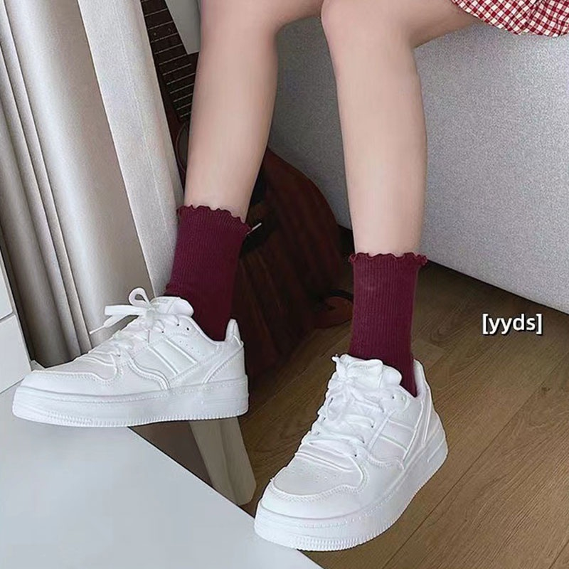 Giày Thể Thao Đế Dày Màu Trắng Thiết Kế Mới Đơn Giản Thời Trang Dành Cho Nữ