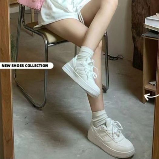 Giày Thể Thao Đế Dày Màu Trắng Thiết Kế Mới Đơn Giản Thời Trang Dành Cho Nữ